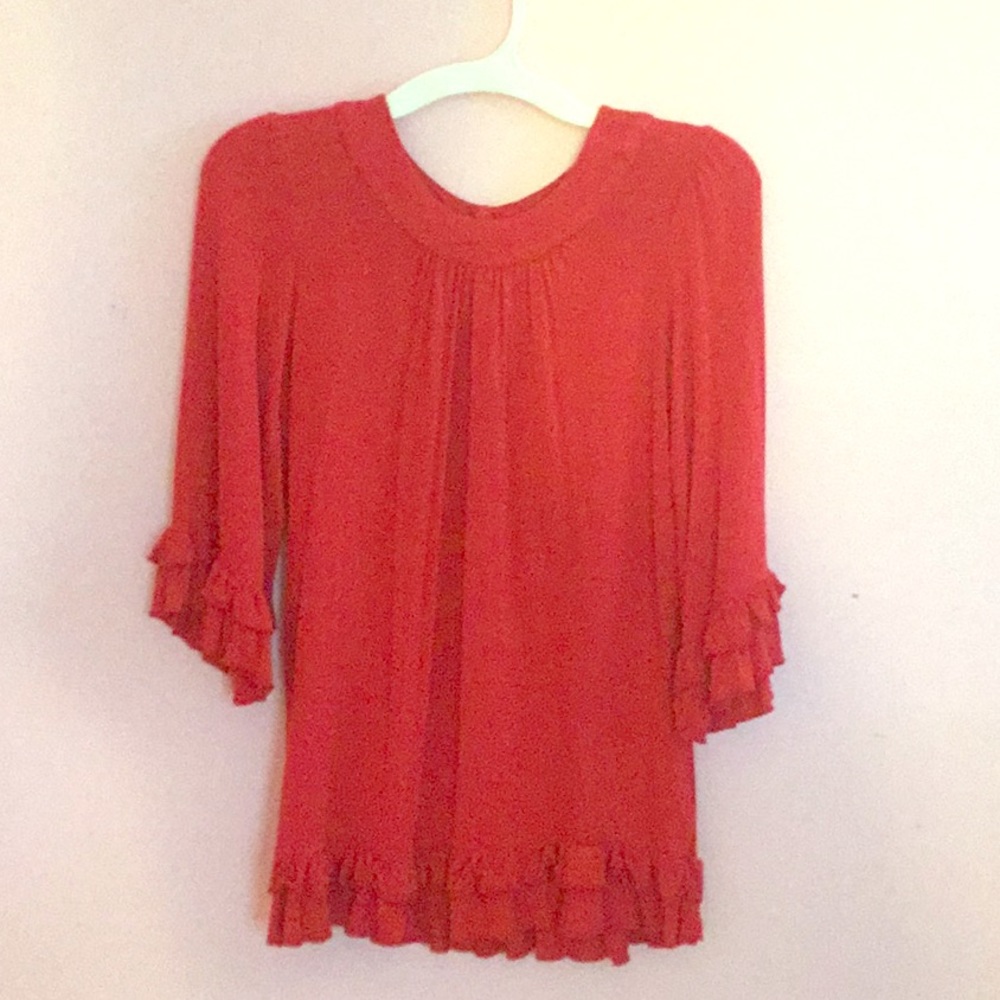 Red long sleeve shirt